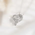Heart-shaped rose necklace - The Aurora Touch