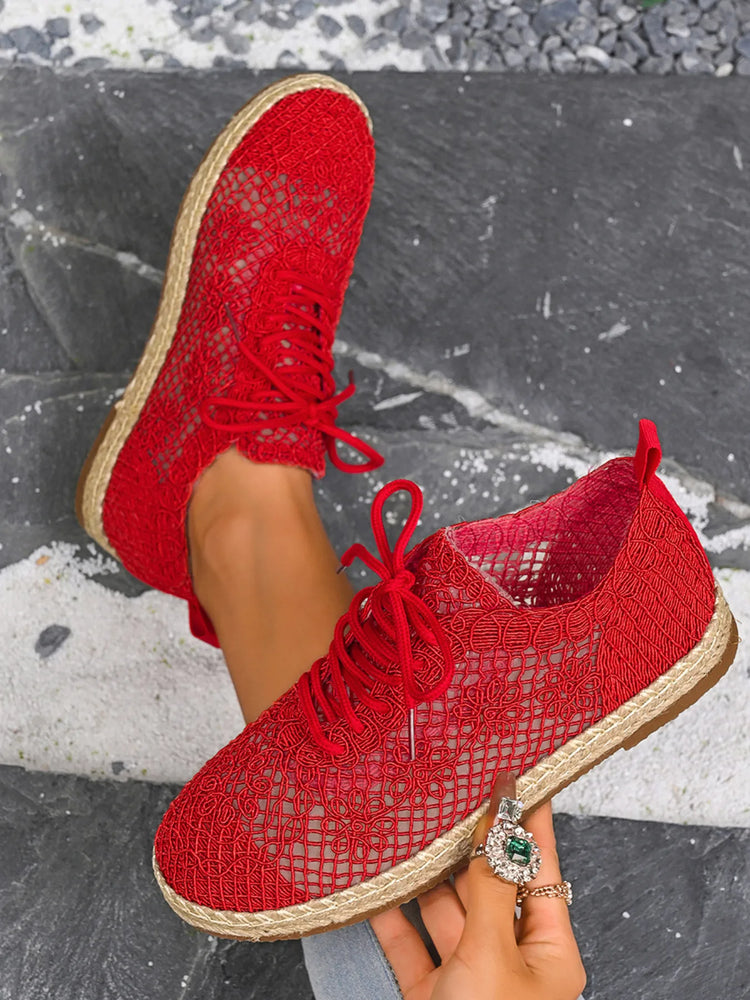 Breathable Woven Lace Up Vegan Leather Sneakers- Stylish, Casual Footw7784ddf8e9d24db99689cdaae7c18716-Max-Origin