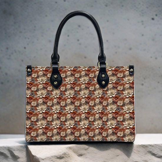 Pretty 3D Floral Pattern Tote Bag for Women