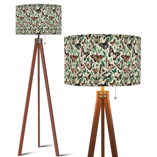 Butterfly Tripod Floor Lamp – Multi-Color Spring Pattern – USA Made