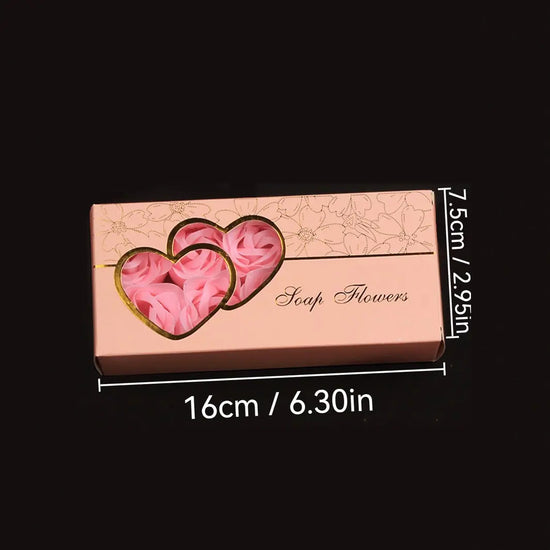Double Heart Rose Soap Flower- Special Gift - The Aurora Touch