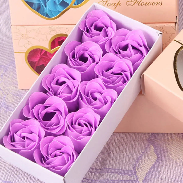 Double Heart Rose Soap Flower- Special Gift - The Aurora Touch