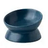 Slanted-mouthed high-legged pet food bowl - The Aurora Touch