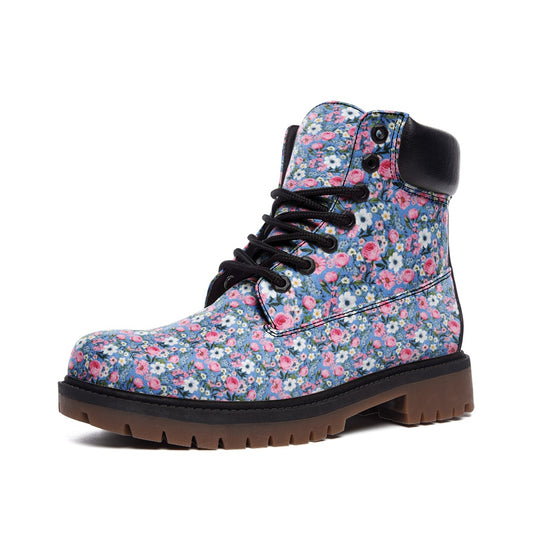 Casual Floral Vegan Leather Lightweight boots TB