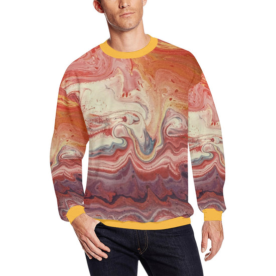 Vibrant Colorful Swirl Design Men&