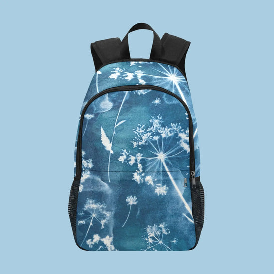 Hand Design Print Fabric Backpack