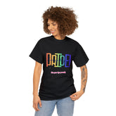 Pride TShirt, Rainbow Pride all gender all occasion proud stylish make a statement everyday casual black shirt