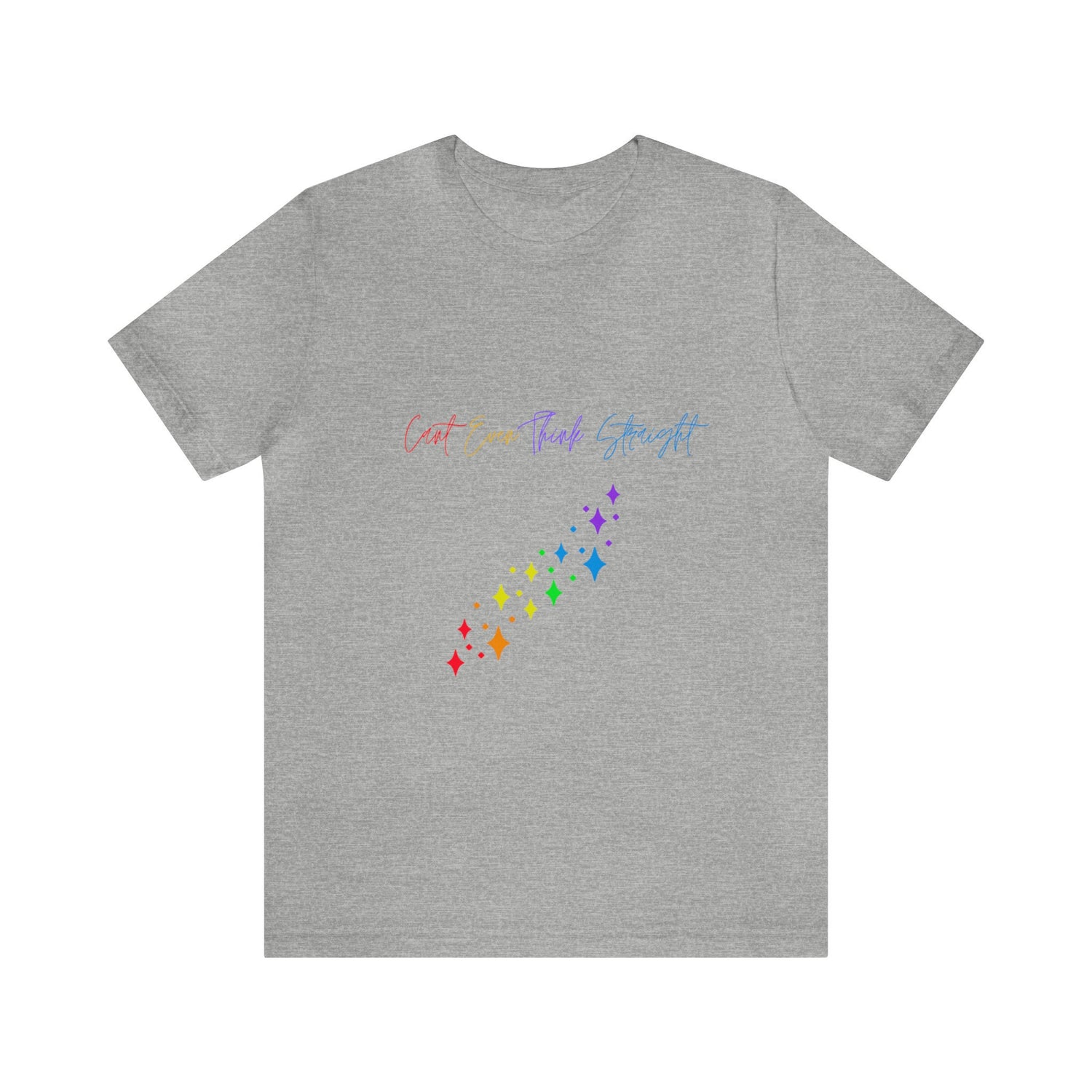 Pride T-shirt, Unisex rainbow color proud queer LGBTQ+ gay pride love life casual everyday festival clothing wear