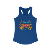 Strong women handmade beach cute Christian faith proverbs bible verse athletic casual everyday summer look racer back tank top great gift