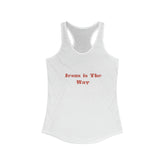 Jesus is The Way Tank Top, Women Christian faith born again positive empowerment racer back casual jean shorts tank shirt