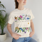 BUTTERFLY SHIRT Wildflower Shirt Nature Lover Shirt Heavyweight Shirt Trendy T-Shirt Personalized T-Shirt Boho Style T Shirt Cool T-Shirt