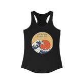 Women Blue Ocean Racerback, Female Summer casual beach everyday relax lounge clothing wear for girl