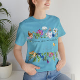 BUTTERFLY SHIRT Wildflower Shirt Nature Lover Shirt Heavyweight Shirt Trendy T-Shirt Personalized T-Shirt Boho Style T Shirt Cool T-Shirt