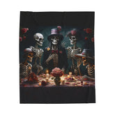 Day of the Dead velveteen blanket la ofrenda Mexican traditional dia de los muertos art design any room decor blanket