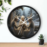 Wall Clock, Designer Holiday mystical white Xmas home office bedroom wall personal Christmas gift