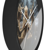 Wall Clock, Designer Holiday mystical white Xmas home office bedroom wall personal Christmas gift