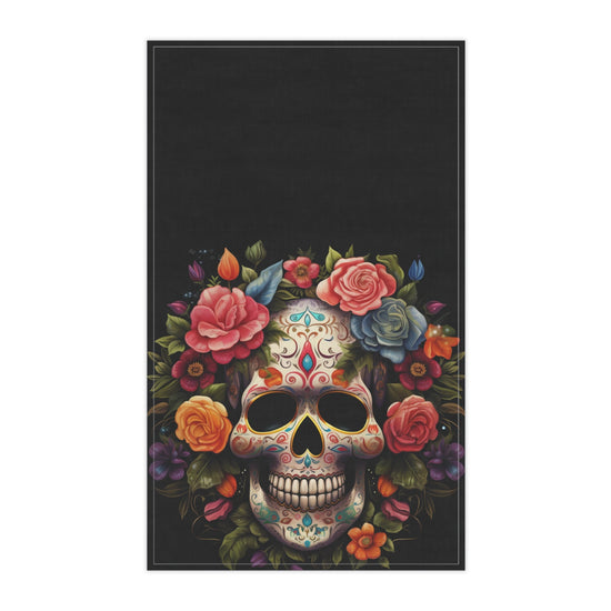 Kitchen Towel, Day of the dead, Halloween Towel, Dia de los Muertos, Colorful art, Kitchen decor, gift for grandma, mama, Mother gift
