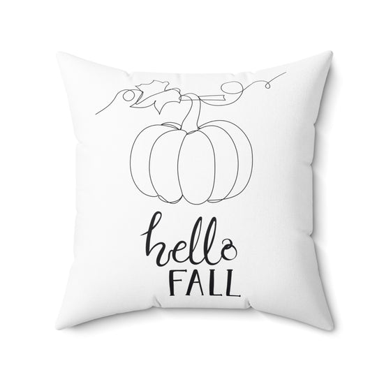 Fall Square Pillow, Thanksgiving Halloween Fall minimilist design decor holiday couch bedroom TV room decorative accent pillow