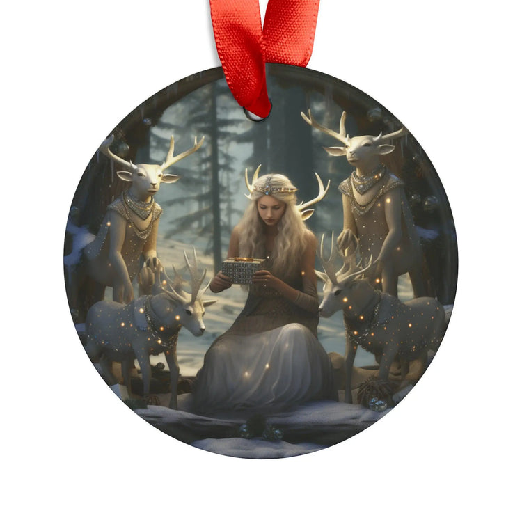 Acrylic Ornament with Ribbon, Xmas ornament, Mystical Christmas, Beautiful ornament, christmas decoration, Home decor The Aurora Touch