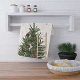 Kitchen Towel, Merry Christmas Towel, Minimalist Towel, Minimalist Kitchen, small Holiday gift, Designer gift, Holiday Towel
