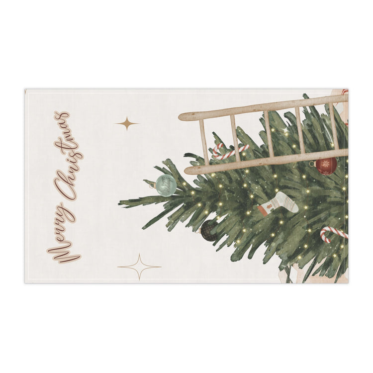 Kitchen Towel, Merry Christmas Towel, Minimalist Towel, Minimalist Kitchen, small Holiday gift, Designer gift, Holiday Towel