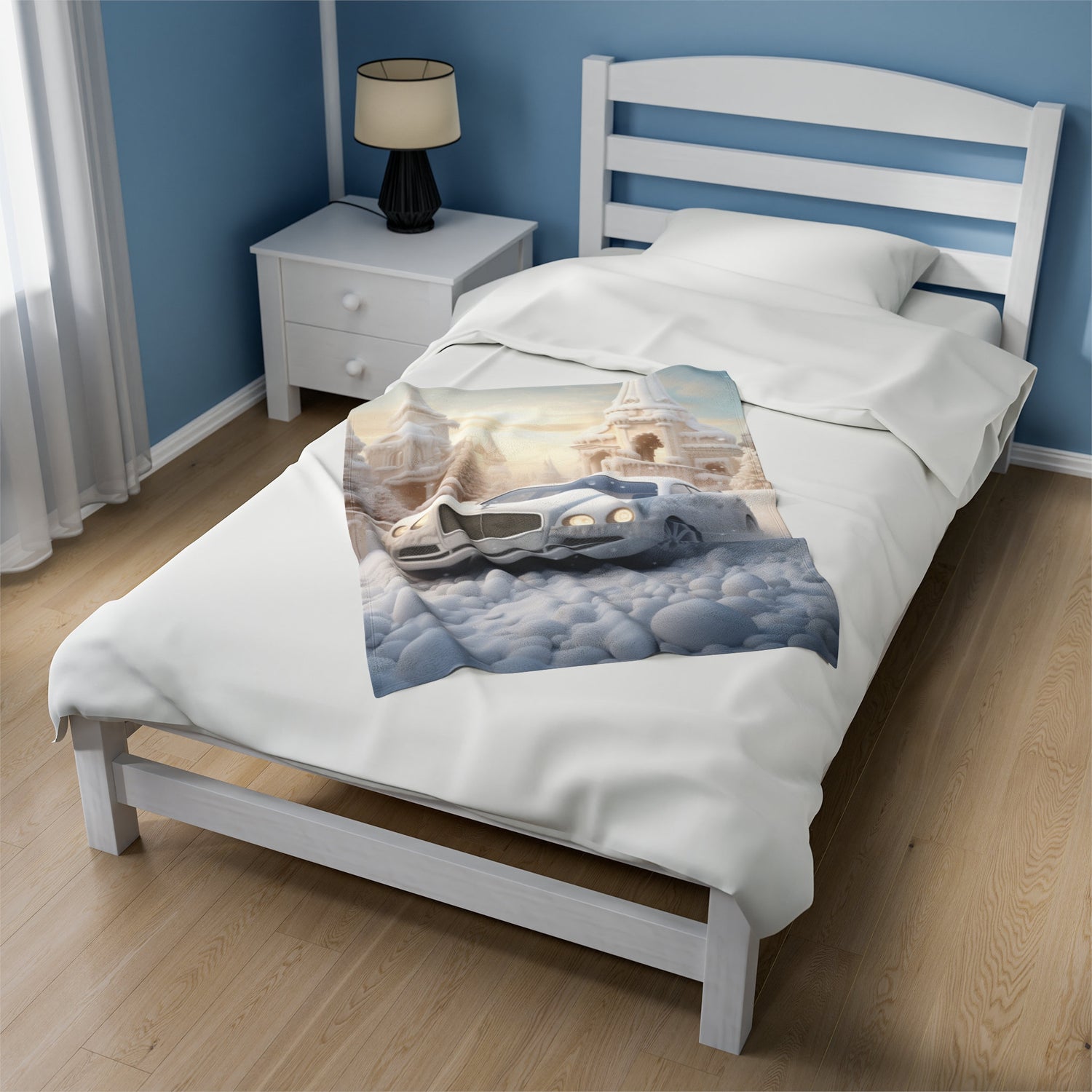 Velveteen Plush Blanket - Luxury Bentley Bedspread, Holiday Xmas Throws, Warm Fleece Blankets, Perfect Xmas Gift