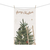 Kitchen Towel, Merry Christmas Towel, Minimalist Towel, Minimalist Kitchen, small Holiday gift, Designer gift, Holiday Towel