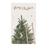 Kitchen Towel, Merry Christmas Towel, Minimalist Towel, Minimalist Kitchen, small Holiday gift, Designer gift, Holiday Towel