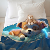 Velveteen Plush Blanket, young child cute soft cozy toddler bedroom decor comforter bedspread b lankie