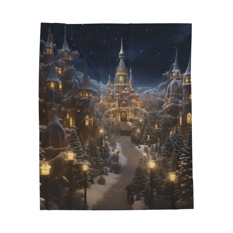 Velveteen Plush Blanket, Holiday Theme Blanket, Xmas Fleece Bed Cover, Holiday Couch Throw, Winter Warm Covers, Soft Cozy Blanket