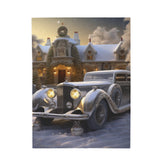 Velveteen Plush Blanket, Classic Car Design luxury stylish designer xmas holiday soft bedroom TV room fleece couch chair throw