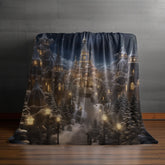 Velveteen Plush Blanket, Holiday Theme Blanket, Xmas Fleece Bed Cover, Holiday Couch Throw, Winter Warm Covers, Soft Cozy Blanket