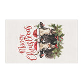 Farm Animal Holiday Tea Towels - Farmers Towel, Country Xmas Theme, Hand Towels, Holiday Decor, Cooking Towel