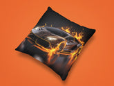 Spun Polyester Square Pillow, Hot Car Design, Sport Car Novelty item, Great gift for Teen Boy, Designer Pillow, Holiday gift, Modern gift
