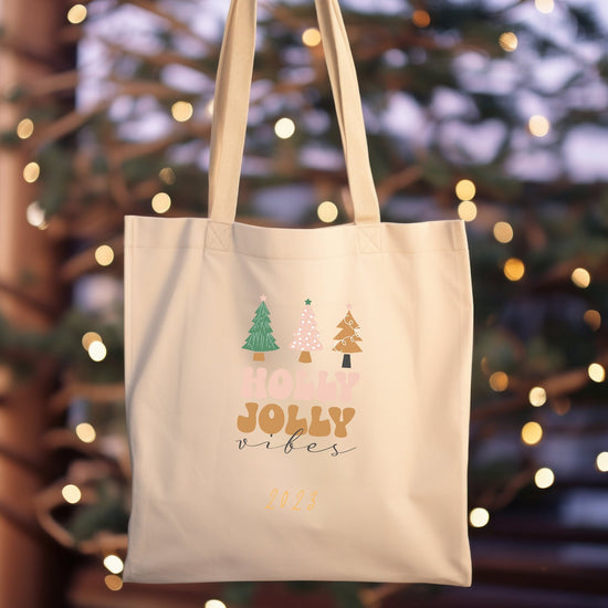 Festive Cotton Canvas Tote Bag - Perfect Holiday Novelty Gift for Nurses and Students