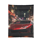 Comforter, Red Lamborghini, Designer Comforter, Male Bedroom Decor, Cozy Warm Comforter, Bed Comforter, Stylish Blanket