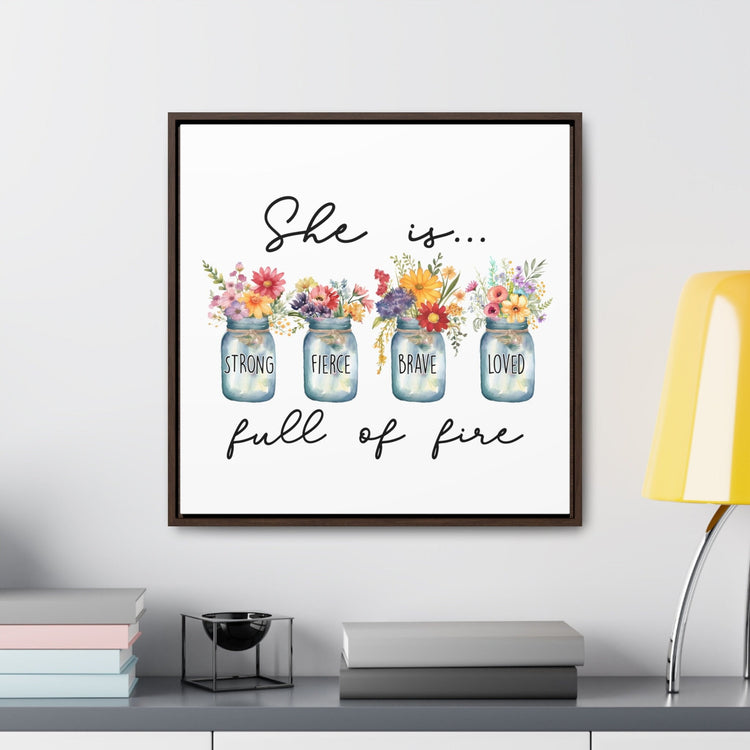 Gallery Canvas Wraps, Square Frame, Inspirational Displays, Motivational Art, Women Empowerment, Colorful Wall Art, Flower Designs