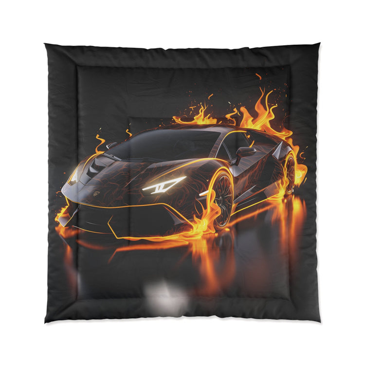Comforter, Racing Car Portrait, Gift for Car Enthusiast ,Race Car Driver gift, bachelor room decor, young man Bed spread, Gift for Son