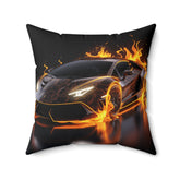 Spun Polyester Square Pillow, Hot Car Design, Sport Car Novelty item, Great gift for Teen Boy, Designer Pillow, Holiday gift, Modern gift