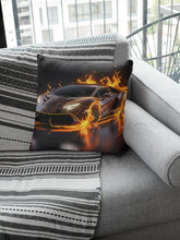 Spun Polyester Square Pillow, Hot Car Design, Sport Car Novelty item, Great gift for Teen Boy, Designer Pillow, Holiday gift, Modern gift