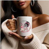 Ceramic Mug 11oz, AntiValentine Mug, Pink White Coffee Mug, BBF Valentine gift, Valentine Hater Mug, Humorousn Mug, Expressive Mug