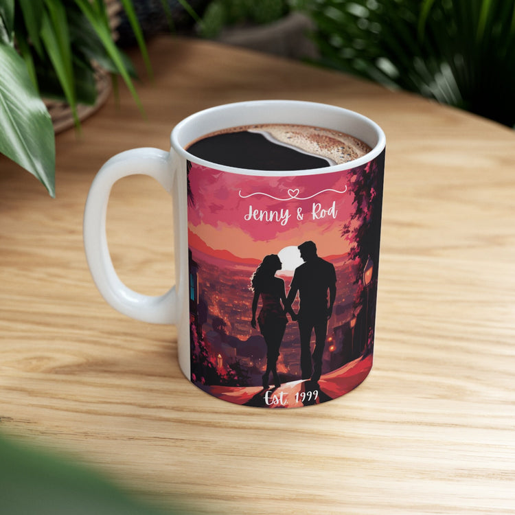 Ceramic Mug 11oz, (A) Personalized Valentines Couple Mug, Sweetheart Couples gift, Special Intimate gift, great Valentines Day gift