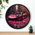 Wall Clock, Hot Pink Lamborghini, Modern Wall Art, Stylish Room Decor, Valentines Day Gift, Gift for Girlfriend, Sweet16 Bday Gift, Pink Car