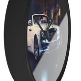 Wall Clock, Rolls-Royce white stylish timepiece fancy luxury high-end designer room decor Wall Clock
