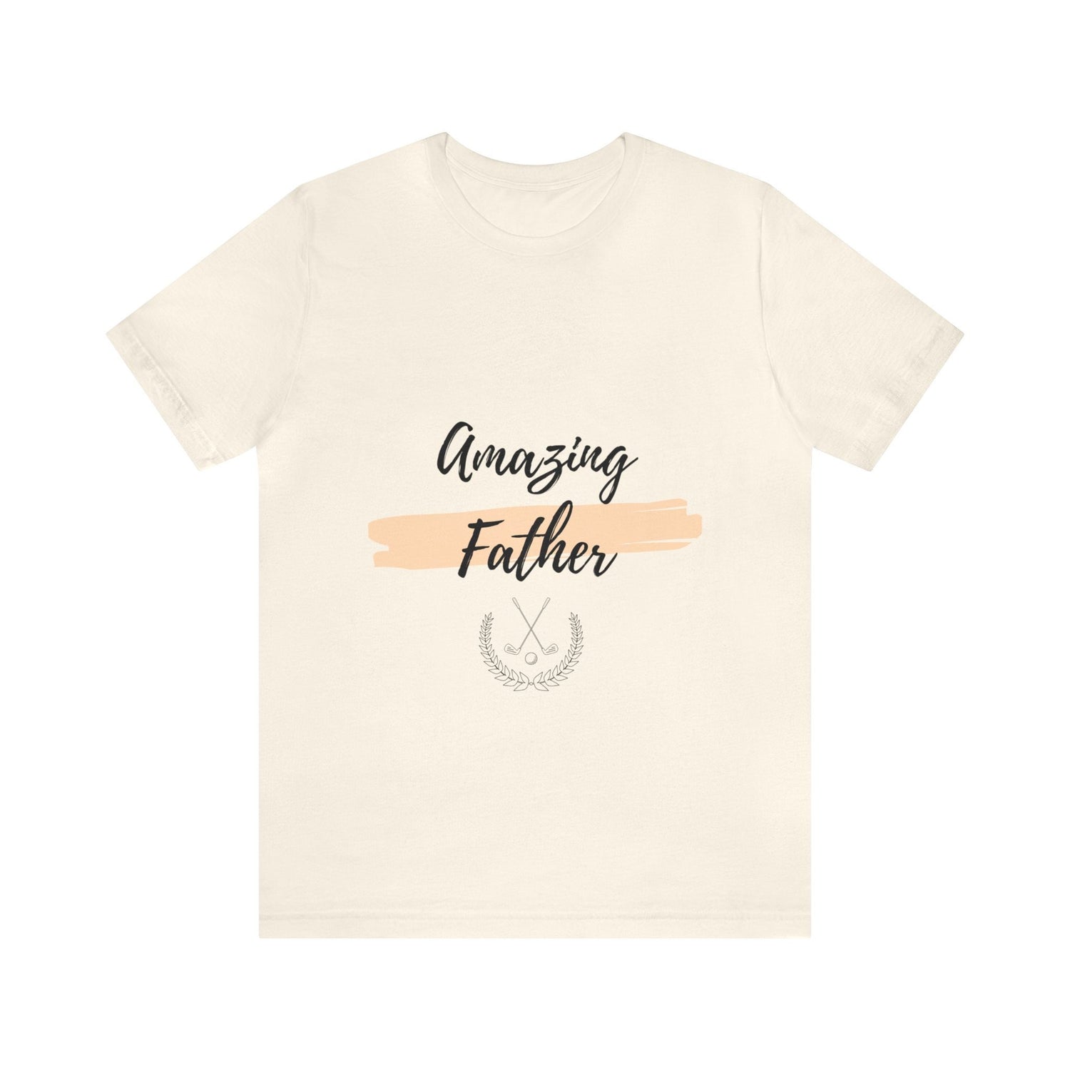 Amazing Father Unisex Jersey Short Sleeve Tee, Great Dad Xmas bday novelty short sleeve casual gift for every day use