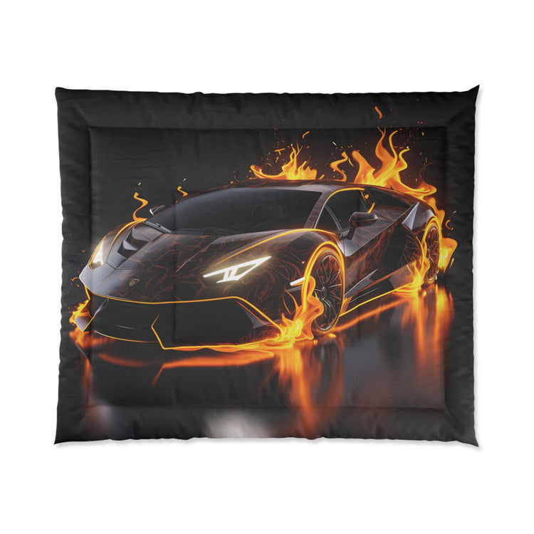 Comforter, Racing Car Portrait, Gift for Car Enthusiast ,Race Car Driver gift, bachelor room decor, young man Bed spread, Gift for Son