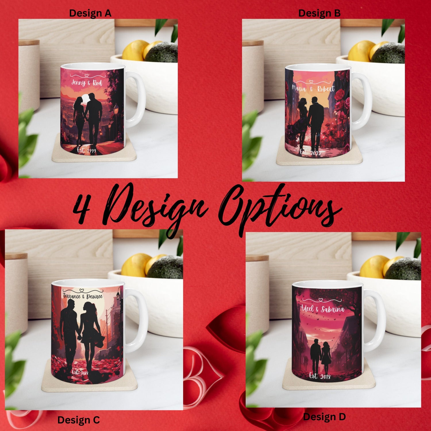 Ceramic Mug 11oz, (A) Personalized Valentines Couple Mug, Sweetheart Couples gift, Special Intimate gift, great Valentines Day gift