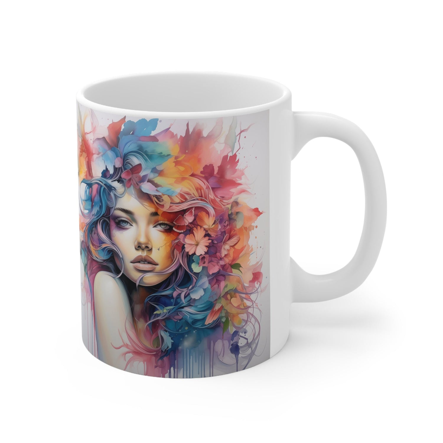 Ceramic Mug 11oz, Art Deco Mug, Artistic designed coffee mug, Modern Kitchen Art, office coffee mug, Bday sale item, art teacher gift