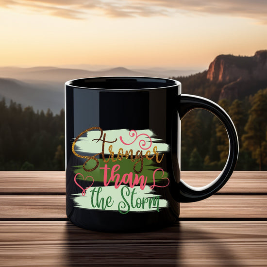 11oz Black Mug, Encouraging Coffee Mug, Empowering Mug, Mug with a Message, Printed on design, gift for the Young Teen, Cancer patient gift