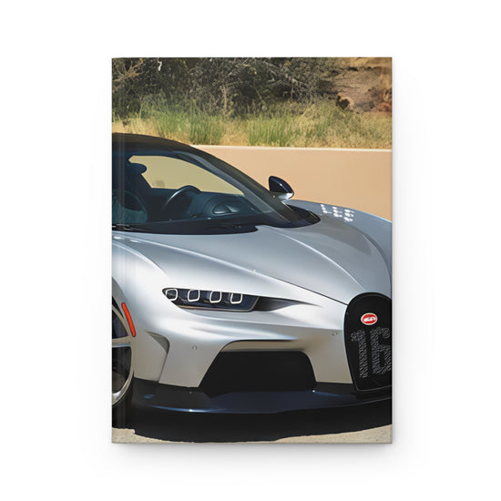 Hardcover Journal Matte, Bugatti design Journal, Hard Cover Notebook, Class notebook, gift for son, Designer Style Note Journal